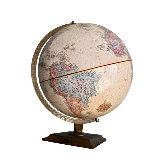 Globe / Map / World / Replogle 12” World Classic Series, Raised Relief / Vintage - Picture 3 of 12